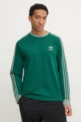 Adidas hosszú ujjú 3-Stripes zöld, férfi, mintás, JD0540 - zöld L
