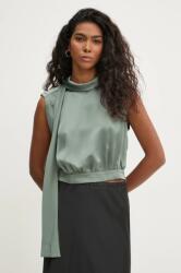 HUGO BOSS felső zöld, női, sima, 50530475 - zöld 34