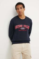 Guess Jeans felső sötétkék, férfi, nyomott mintás, M4YQ20 K9V31 - sötétkék M