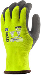 Eurowinter Téli Sárga Kesztyű, Szürke Latex Tenyér_08 (1lafo08)