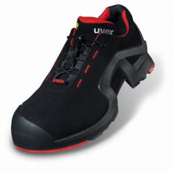 Uvex1 X-tended Support Félcipő Fek/piros S3 Src Esd_43 (8516243)