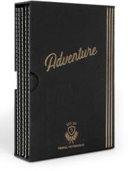 DesignWorks Ink jegyzetfüzetek utazások tervezéséhez Adventure Box (5 db) - fekete Univerzális méret