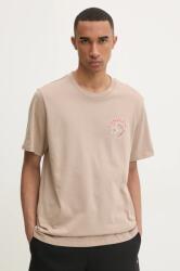 Converse t-shirt bézs, férfi, nyomott mintás, 10027096-A03 - bézs M