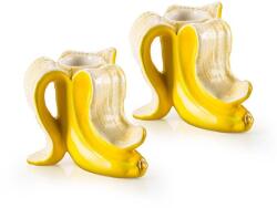 Donkey gyertyatartó készlet Banana Romance 2 db - sárga Univerzális méret