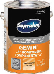 Supralux GEMINI 2 komponensű parkettalakk - "A" magasfényű, 1, 87 l