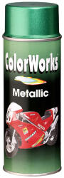 Colorworks Metallic piros színű akril festék spray 400ml