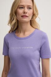 United Colors of Benetton pamut póló női, piros, 3GA2E16A2 - lila XXS