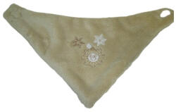 Vaganza Wellsoft hímzett babasál, háromszög forma - Drapp (166457)