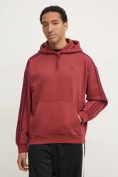 Adidas felső BAGGY HOODIE piros, férfi, nyomott mintás, kapucnis, JP1072 - piros S