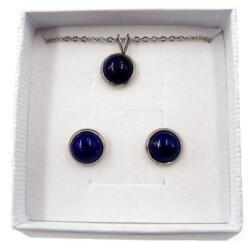  Lápisz lazuli ékszerszett, díszdobozban