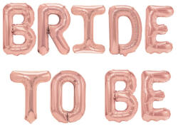 Party Pal Set baloane folie Bride To Be rose gold 40cm
