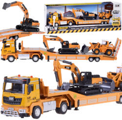  Teherautó Vontató Kotró és buldózer szett (POL34)