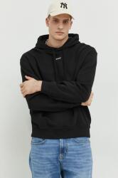 HUGO BOSS pamut melegítőfelső fekete, férfi, sima, kapucnis, 50486478 - fekete L