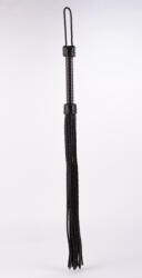  Kid Handle Kid Leather Braided Tails Black