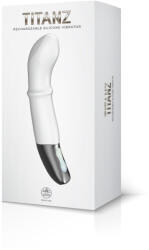  Titanz 7" Silicone Rechargeable Vibrator In Ivory White - erotikshop - 8 699 Ft