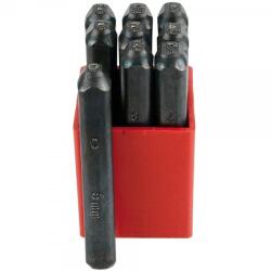 FEKU Set 9 poansoane cifre 8 mm 60-62 HRC otel extra dur (D16028)
