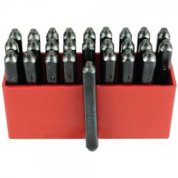 FEKU Set 26 poansoane litere 5 mm 60-62 HRC otel extra dur (D16022)