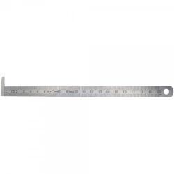 FEKU Rigla gradata din INOX cu carlig la 90 cromat mat 500 mm clasa 2 (R17405)