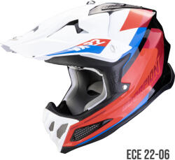 Scorpion VX-22 Air Beta cross bukósisak, blue-white-red (32-453-101)