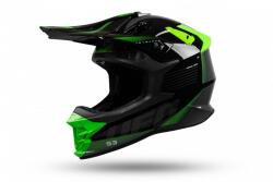 UFO Intrepid Black-neon green bukósisak (UFHE156)