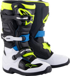  Alpinestars Tech 7S cross csizma, Gyerek, fehér-fluosárga-fekete-kék 4/37 MÉRET (3411-0622)