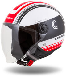 Cassida Metropolis Handy white-red utcai bukósisak (M140-1732)