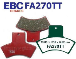  Brake Pad Fa-tt Series Carbon Fiber (fa270tt)