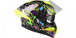 Lazer RAFALE SR CRAZY bukósisak, FEKETE / PURPLE / FLUO GREEN (M140-1558-J)