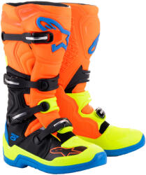  ALPINESTARS TECH 5 CSIZMA fluo narancs, fluo sárga, kék és fekete (2015015-4755)