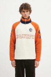 Napapijri gyapjú pulóver Equipe Fleece bézs, mintás, NP0A4IK6MO91 - bézs L