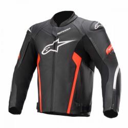 Alpinestars FASTER V2 bőrdzseki, FEKETE-FLUO PIROS (3103521-1030)