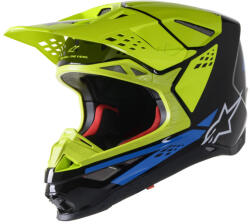 Alpinestars SM8 FACT BLK/BL/YL bukósisak xl méret (M140-1570)