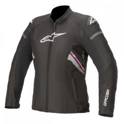  Alpinestars Stella T-GP Plus R v3 női motoroskabát, FEKETE-FEHÉR-FUKSZIA (2822-1276)
