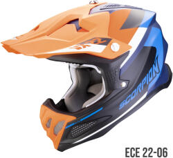 Scorpion VX-22 Air Beta cross bukósisak, black-blue-orange (32-453-279)