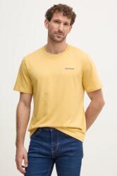 Pepe Jeans t-shirt DAMIAN TEE sárga, férfi, sima, PM509726 - sárga L