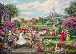 Schmidt Spiele - Puzzle Thomas Kinkade: Cenușăreasa: Fericiți până la adânci bătrâneți - 1 000 piese Puzzle
