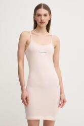 Calvin Klein ruha rózsaszín, mini, testhezálló - rózsaszín XL