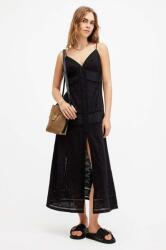 AllSaints ruha DAHLIA EMB DRESS fehér, maxi, egyenes, W083DA - fekete 38