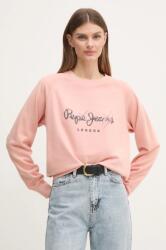 Pepe Jeans felső LUPITA rózsaszín, női, nyomott mintás, PL581467 - rózsaszín XL