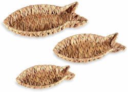 Decorer Set 3 tavi zambila apa 49x27x6.5 cm, 42.5x24x5 cm, 35x20x4 cm (A51.55.13) Tava