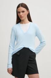 Benetton pamut pulóver könnyű, rózsaszín, 1091D4625 - kék M