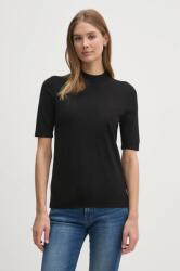Calvin Klein pulóver könnyű, női, fekete, félgarbó nyakú, K20K207937 - fekete XS