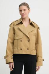 IVY & OAK pamut trencskabát zöld, átmeneti, oversize, IO119118 - zöld 34
