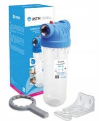 USTM Szűrőház 10" hidegvízre 1/2" csatlakozás komplett USTM WFW12EMIKPL (WFW12EMIKPL)