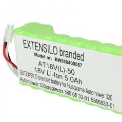 EXTENSILO Akkumulátor Husqvarna Automower 320 / 420, 18 V, 5.0 Ah (888400057)