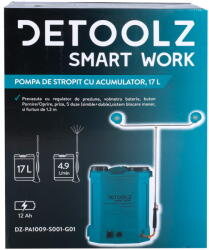 DETOOLZ Pompa de stropit cu acumulator, Detoolz 17L (DZ-PA1009-S001-G01) - pcone