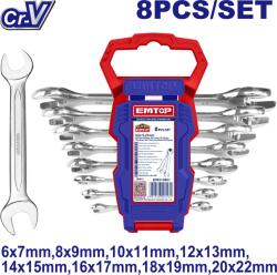 EMTOP Set chei fixe-combinate , dublu deschise, 8 buc - EDES10801, EMTOP (EDES10801) - dawer