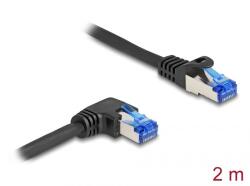 Delock 80223 hálózati kábel Fekete 2 M Cat6a S/FTP (S-STP) (80223)