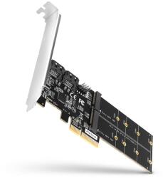 AXAGON PCES-SA4M2 PCIe Controller 2x internal SATA 6G port+ M. 2 B-key csatlakozókártya/illesztő Belső M. 2, SATA (PCES-SA4M2)