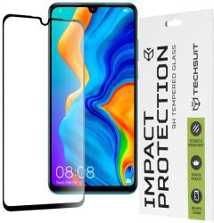 Techsuit Fólia Huawei P30 Lite, P30 Lite New Edition - Techsuit 111D Full Cover, Full Glue Glass - Fekete (KF235591)